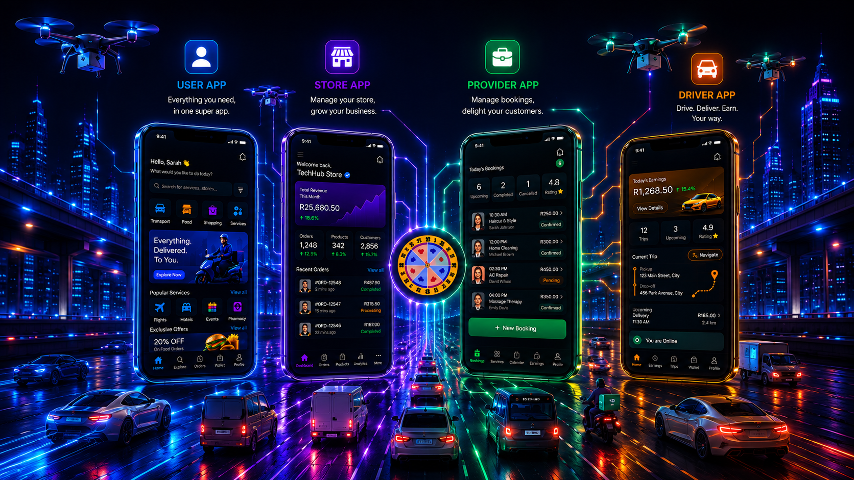 Aero Touch Down connected app ecosystem